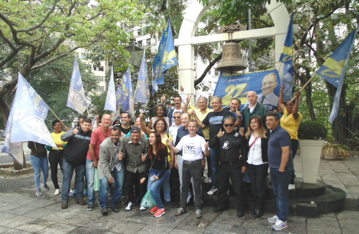 Constituinte Eymael faz caminhada no grande ABC e na 25 de Março em São Paulo.