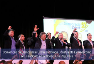 Convenção da Democracia Cristã homologa Constituinte Eymael como seu candidato à Presidência da República